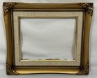 Vintage Gold Gilt Carved Wood Frame Fits 10 x8  Linen Liner