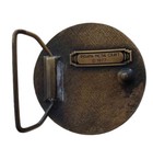 Vintage 1977 Indiana Metal Craft Belt Buckle Antique Gold Brass Belt Buckle