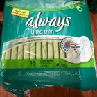 Always Long Super Ultra Thin Pads With Wings Leakguard Discontinued Style 224 Pc