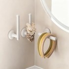 Suction Cup Hair Accessory Organizer Hook - Wall Mounted Hair Tie Holder   