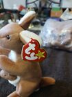 Ty Beanie Baby - Pouch The Kangaroo  7 Inch  - Mwmts Stuffed Animal Toy
