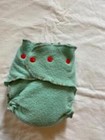 Loveybums Medium  Mikey Monkey Embroidered Wool Crepe Diaper Cove   Fit 9-22 Lbs