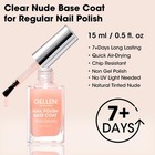Clear Nail Polish Base Coat Tinted Nude  Quick Air Dry Sheer Nude Base Coat F   