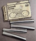 Vintage Cannoli Forms Set Of 4 Aluminum Tubes W  Box Hoan 1981 Italian Pastry