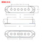 3 Pcs 48 50 52 Sss Single Coil Pickup Covers For Fender Sq Strat Multicolors