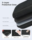 Nintendo Switch 2 Carrying Case Hard Shell W 24 Game Slots Travel Bag Black