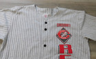 Vintage Cincinnati Reds 1994 Jersey Mens L White Striped Button Up Mlb Baseball