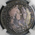 1690 Ngc Vf 25 William Mary 1 2 Crown Great Britain Rare Coin Pop 2 1  24112803c
