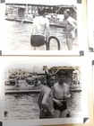 Lot Of 8 Vintage Photos Handsome Swimsuit Boys Action Horse Play Young Love
