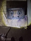 Vintage Wooden Radio Cabinet   Chassis With Coils And Internal Components