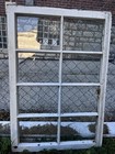 8 Pane Glass Window Vintage Wood Sash glass  39   w X 28    L 
