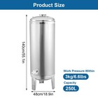 66 Gal Pressurized Well Tank Stainless Steel Water Pressure Tank For Well
