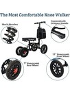 Knee Walker Scooter Blessreach All-terrain Foldable Disc Brake For Foot Injuries
