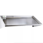 42  Wall Mount Stainless Steel Glass 2 Dish Rack Slant Shelf Commercial Kitchen