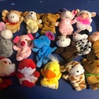 Lot 16 Plush  Finger Puppets Kids People  Boys Girls School Dolls Pretend Used