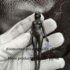 Chinese Old Bronze Copper Statue Hand Carved Naked Girl