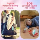 Personal Safety Alarm For Women - 130db Self Defense Keychains Siren Whistle    