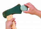 Lansky Puck Sharpener Dual-grit Carbide Stone For Mowers Machetes Garden Tools