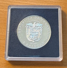 Panama 1979 Silver 1 0444 Oz Asw 5 Balboas Proof Panama Canal Treaty