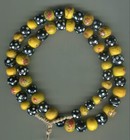 African Trade Beads Vintage Antique Venetian Czeck Glass Beads Skunk Eye  2