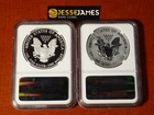 2012 S Reverse Proof Silver Eagle Ngc Pf69   Pf69 Er 2 Coin San Francisco Set