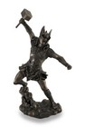 12  Norse God Of Thunder Thor Mjolnir Hammer Statue Viking Mythology Sculpture