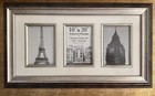 Kirklands French Ornate Silver Copper Wood Art 3 Picture Collage Frame 5x7 New