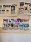  Lot Of 50 New used Vintage Stamp Collection From Around The World In Books
