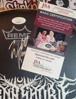 Rare  Lorna Shore Signed 13  Black Remo Drumhead By All  Jsa Certified