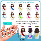 100 Pcs Little Jesus Figures Small Easter Jesus Loves You Toys 10 Colors Mini