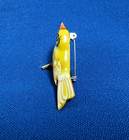 Takahashi Original Hand Carved Canary 2    Brooch lapel Pin