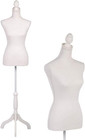 67  h Polypropylene Female Mannequin With Stable Stand Perfect For Display White