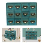 12 Drawer Wooden Spice Cabinet