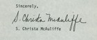 Christa Mcauliffe - Typed Letter Signed 09 18 1985