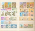 Lesotho Libya Austria Mexico Yugoslavia Red X Flowers Art M u  apx 130   Zk2460