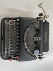Vintage Remington Model 5 Portable Typewriter With Case  Black