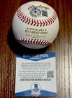 A  J  Hinch Signed Official 2017 World Series Mlb Baseball Beckett Coa Astros