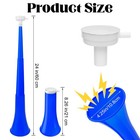 24 Inch Collapsible Stadium Horn  Vuvuzela Plastic Blow Cheering Blue 