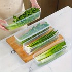 4pcs Long Rectangular Food Storage Containers Plastic Fridge Organizer Boxes Uk