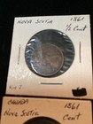 Nova Scotia 1861 1 2 Cent And 1 Cent You Get Both In My Photos 