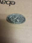 Vintage National Rifle Association American Eagle Life Member Belt Buckle 