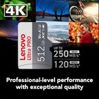 High Speed Lenovo Memory Card 1tb 2tb Micro Sd Card Class 10 Xc Tf Card Adapter