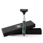 Badger Hair Shaving Brush   3 Edge Blade Razor Shaving Set With Stand For Men   