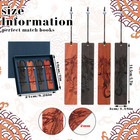 4 Pieces Wood Bookmark Gift Dragon Bookmarks For Men Women Book