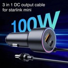 Starlink Mini Cable 16 4ft  5m  3 In 1 Starlink Mini Accessories Car Charger Dc