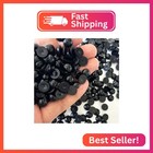 600pcs Black Flat Backed Pearls  10mm Round Half Flatback Pearls Gems Beads For