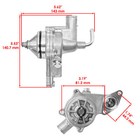 Caltric 17400-31g11 17400-31g00 Water Pump For Suzuki Kingquad Lt-a700 2005-2007