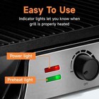 Susteas 3-in-1 Electric Panini Grill Non-stick Plates 180   Open Floating Hinge