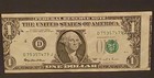 1995  1 Federal Reserve Note Faulty Alignment Error Showing 2 Notes 