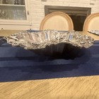 Antique Homan Quadruple Silver Plate Bowl Art Nouveau Floral Repousse 2400 11   